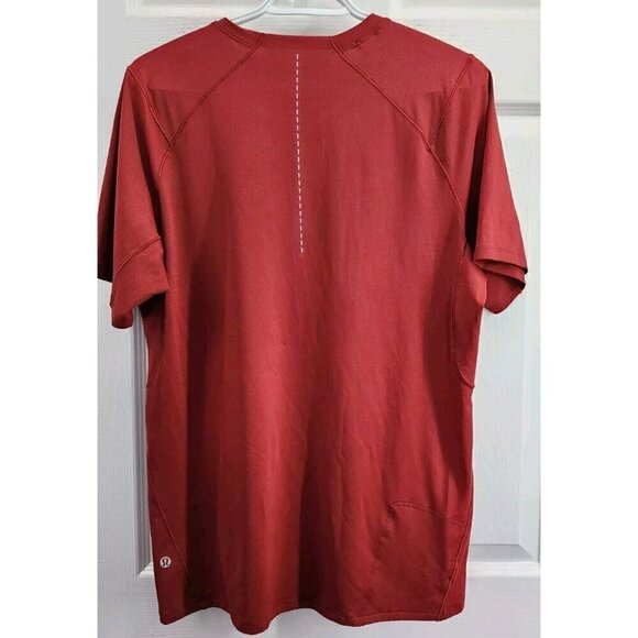 Lululemon Mens Pack 'N Dash Short Sleeve Game Day Red Size Medium - Picture 2 of 5